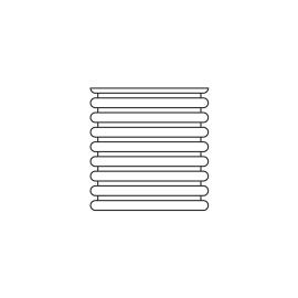 ADR 50 m ANELLO CONFORME IN POLIFLEX NERO (DIAMETRO INTERNO: 12 mm)